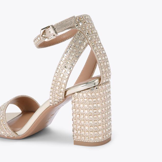 Carvela By Kurt Geiger KIANNI Gold Heeled Sandal By CARVELA