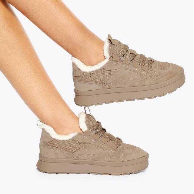 Carvela By Kurt Geiger KIARA Taupe Sneaker By KG KURT GEIGER