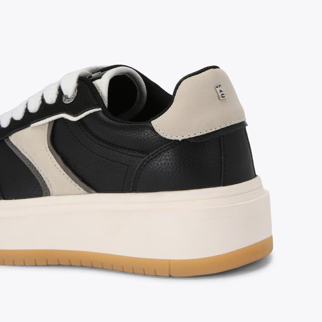 Carvela By Kurt Geiger KICK Black Lace Up Sneaker By KG KURT GEIGER