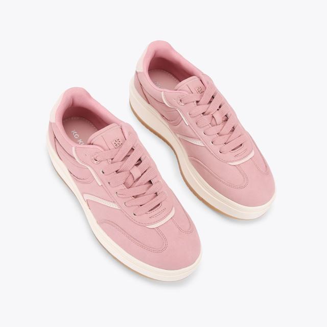 Carvela By Kurt Geiger KICK Pink Lace Up Sneaker By KG KURT GEIGER