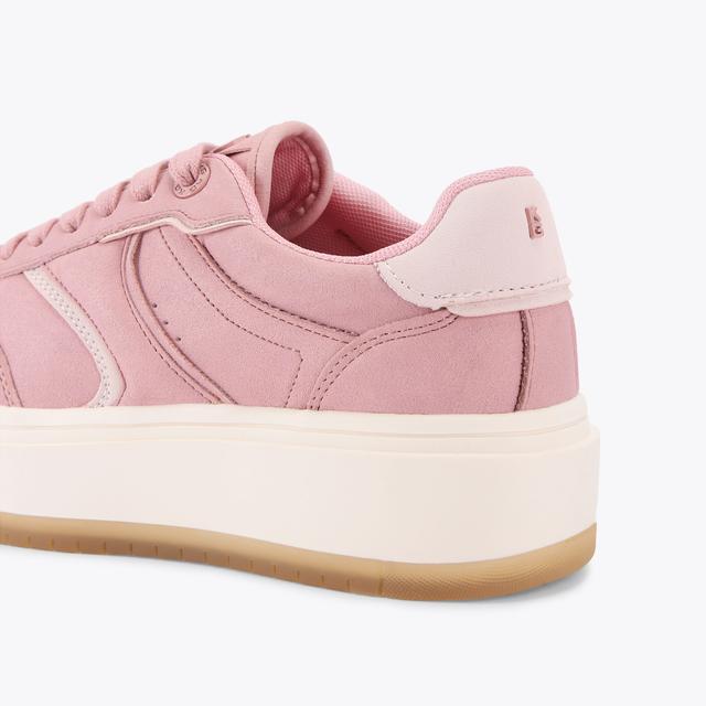 Carvela By Kurt Geiger KICK Pink Lace Up Sneaker By KG KURT GEIGER