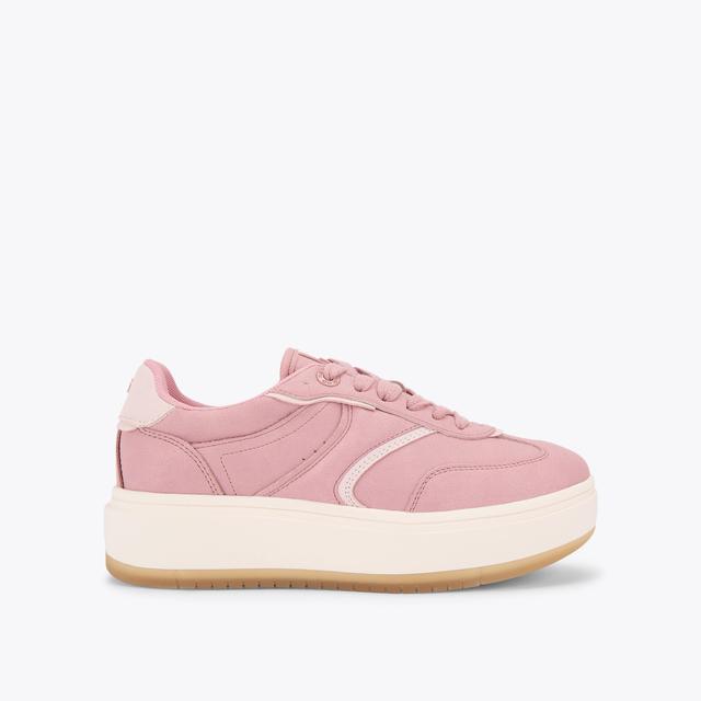 carvela by kurt geiger KICK Pink Lace Up Sneaker by KG KURT GEIGER
