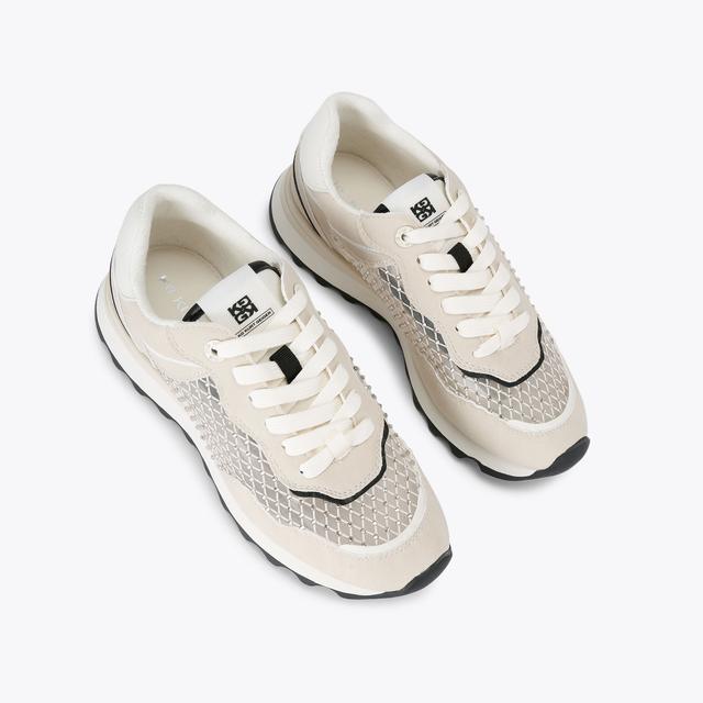 Carvela By Kurt Geiger KINDER Bone Mesh Lace Up Sneaker By KG KURT GEIGER