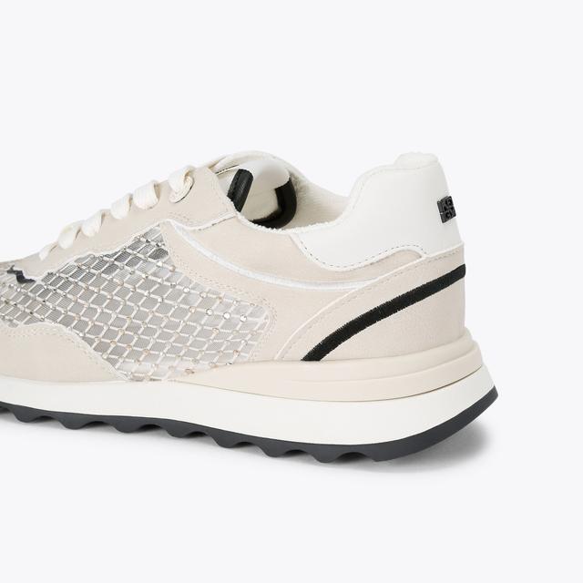 Carvela By Kurt Geiger KINDER Bone Mesh Lace Up Sneaker By KG KURT GEIGER