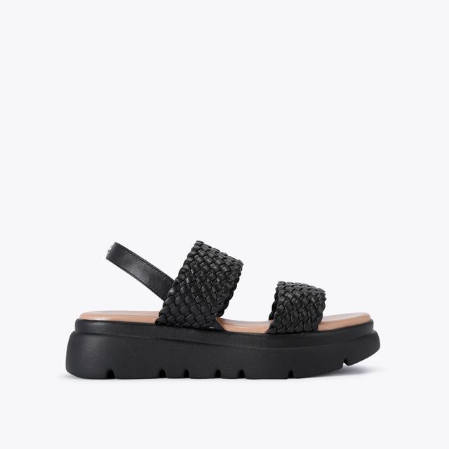 carvela by kurt geiger KRYPTON WEAVE Black Woven Sandal by CARVELA COMFORT