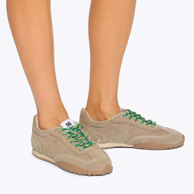 Carvela By Kurt Geiger LAGOS Beige Suede Sneaker By KG KURT GEIGER