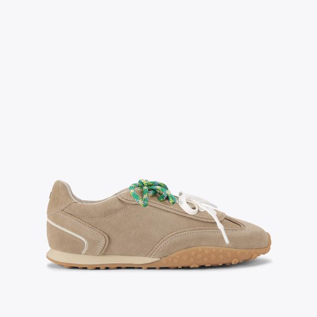 carvela by kurt geiger LAGOS Beige Suede Sneaker by KG KURT GEIGER