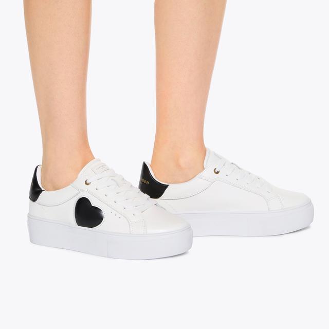 Carvela By Kurt Geiger LANA HEART Black Heart Sneaker By KURT GEIGER LONDON