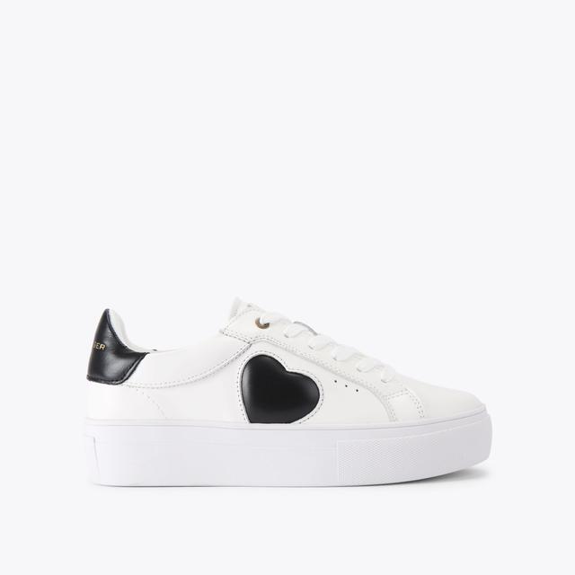 carvela by kurt geiger LANA HEART Black Heart Sneaker by KURT GEIGER LONDON
