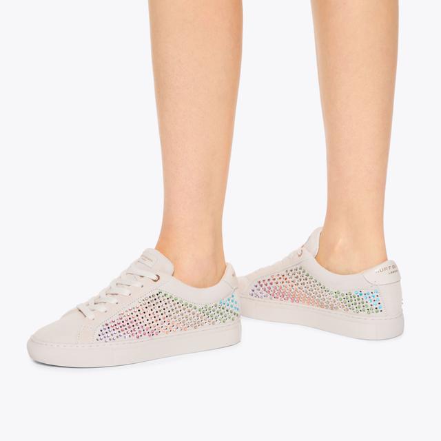 Carvela By Kurt Geiger LANE CRYSTAL Rainbow Crystal Sneaker By KURT GEIGER LONDON