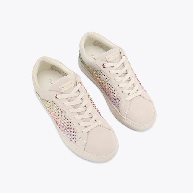 Carvela By Kurt Geiger LANE CRYSTAL Rainbow Crystal Sneaker By KURT GEIGER LONDON
