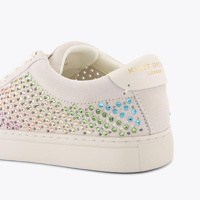 Carvela By Kurt Geiger LANE CRYSTAL Rainbow Crystal Sneaker By KURT GEIGER LONDON