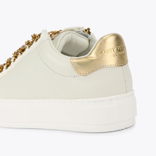 Carvela By Kurt Geiger LANEY CHARM Bone Statement Lace Sneaker By KURT GEIGER LONDON