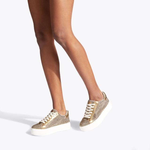 Carvela By Kurt Geiger LANEY Crystal Trainers By KURT GEIGER LONDON