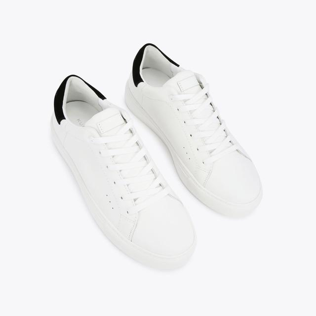 Carvela By Kurt Geiger LANEY MENS White Leather Sneakers By KURT GEIGER LONDON