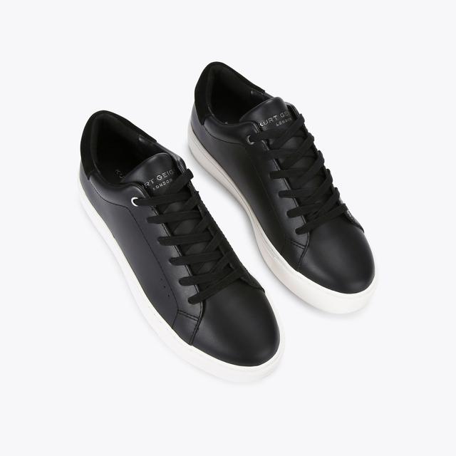 Carvela By Kurt Geiger LANEY2 Black Leather Chunky Sneakers By KURT GEIGER LONDON