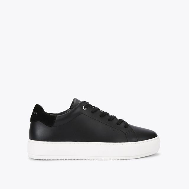 carvela by kurt geiger LANEY2 Black Leather Chunky Sneakers by KURT GEIGER LONDON