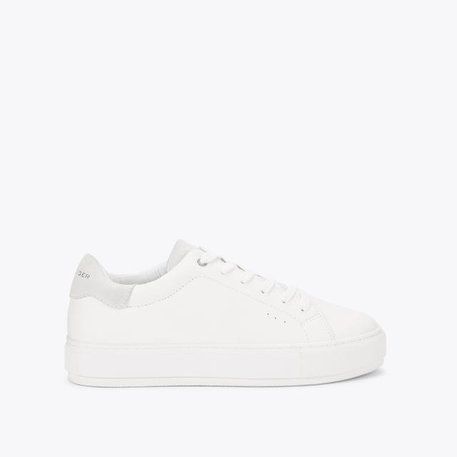 carvela by kurt geiger LANEY2 White Leather Chunky Sneakers by KURT GEIGER LONDON
