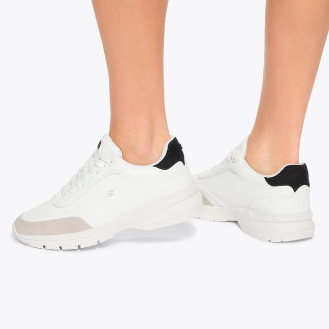 Carvela By Kurt Geiger LATEST White Lace Up Sneaker By KG KURT GEIGER