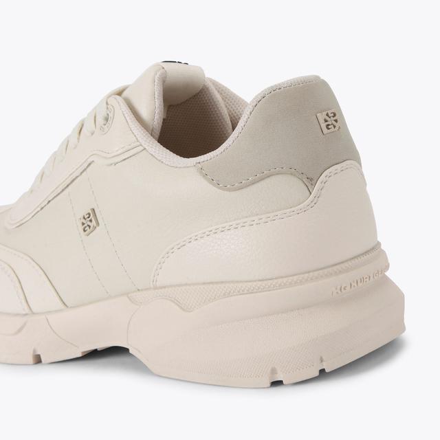 Carvela By Kurt Geiger LATEST White Silver Lace Up Sneaker By KG KURT GEIGER