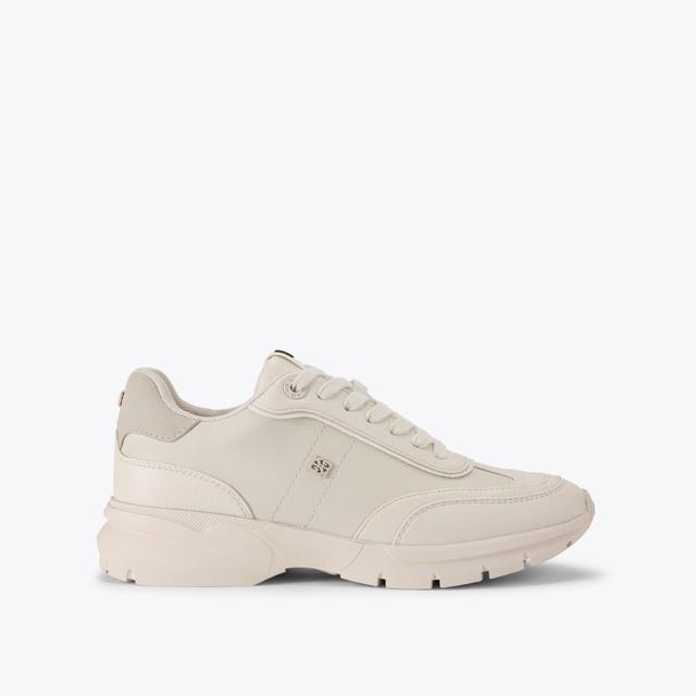 carvela by kurt geiger LATEST White Silver Lace Up Sneaker by KG KURT GEIGER