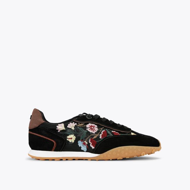 carvela by kurt geiger LAVENDER Black Floral Trainers by KG KURT GEIGER