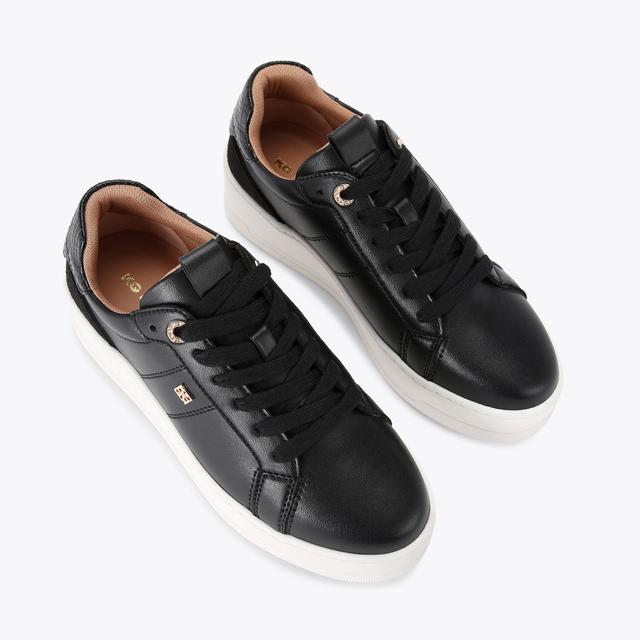 Carvela By Kurt Geiger LEADER Black Lace Up Trainer By KG KURT GEIGER