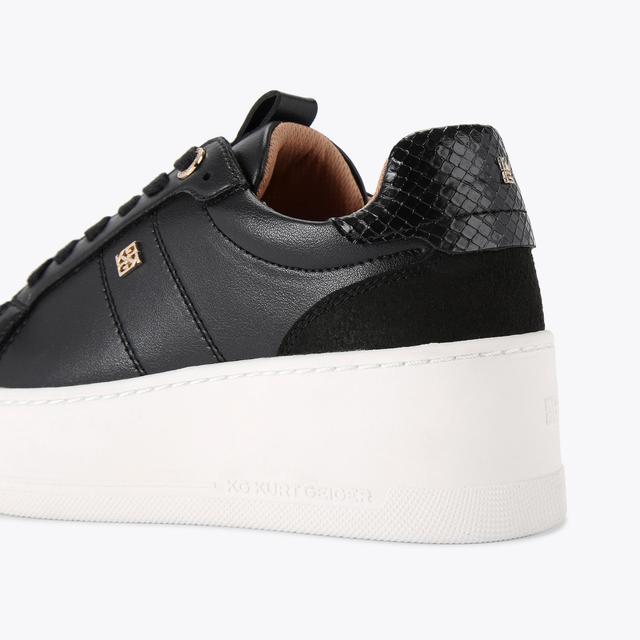 Carvela By Kurt Geiger LEADER Black Lace Up Trainer By KG KURT GEIGER