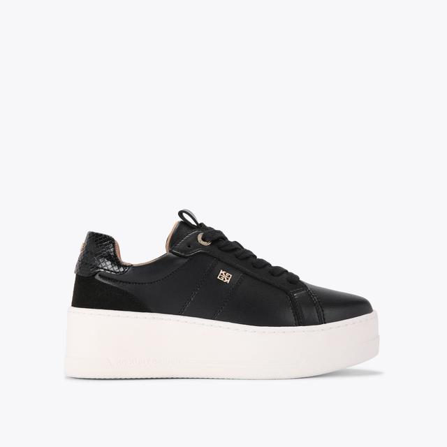 carvela by kurt geiger LEADER Black Lace Up Trainer by KG KURT GEIGER