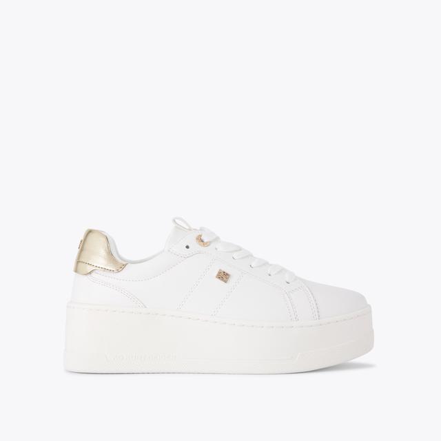 carvela by kurt geiger LEADER White Lace Up Sneaker by KG KURT GEIGER