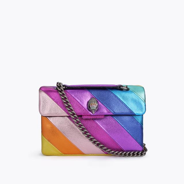 carvela by kurt geiger LEATHER KENSINGTON BAG Leather Rainbow Metallic Shoulder Bag by KURT GEIGER LONDON