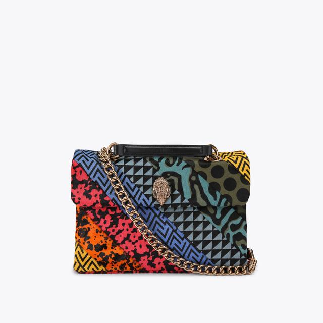 carvela by kurt geiger LEATHER KENSINGTON L Striped Printed Calfhair Shoulder Bag by KURT GEIGER LONDON