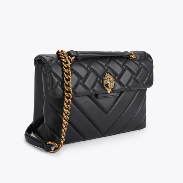 Carvela By Kurt Geiger LEATHER KENSINGTON X BAG Black Quilted Leather Kensington Bag By KURT GEIGER LONDON