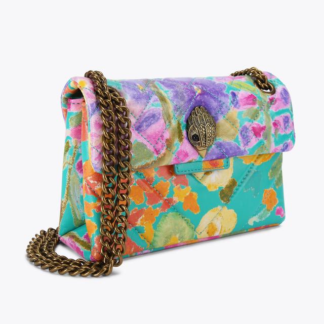 Carvela By Kurt Geiger LEATHER MINI KENSINGTON Floral Printed Mini Bag By KURT GEIGER LONDON