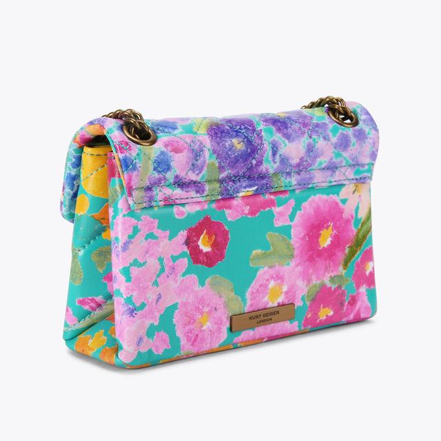 Carvela By Kurt Geiger LEATHER MINI KENSINGTON Floral Printed Mini Bag By KURT GEIGER LONDON