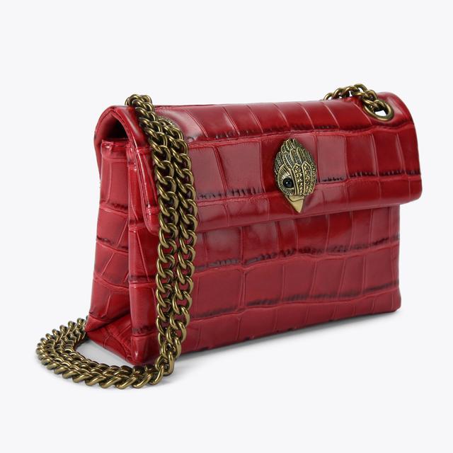 Carvela By Kurt Geiger LEATHER MINI KENSINGTON Red Leather Mini Bag By KURT GEIGER LONDON