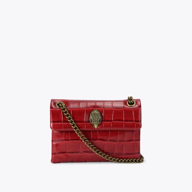 carvela by kurt geiger LEATHER MINI KENSINGTON Red Leather Mini Bag by KURT GEIGER LONDON