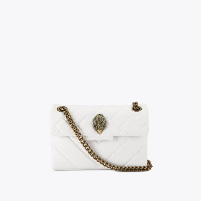 carvela by kurt geiger LEATHER MINI KENSINGTON White Leather Mini Bag by KURT GEIGER LONDON