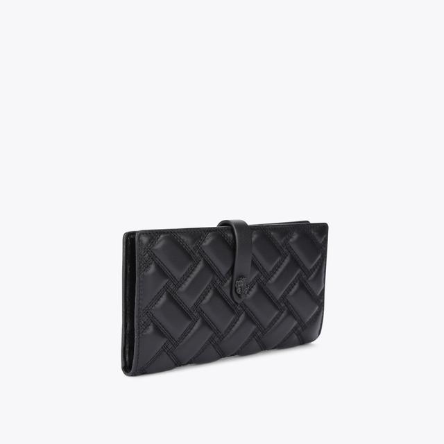 Carvela By Kurt Geiger LEATHER SOFT WALLET Black Drench Soft Fold Out Wallet By KURT GEIGER LONDON