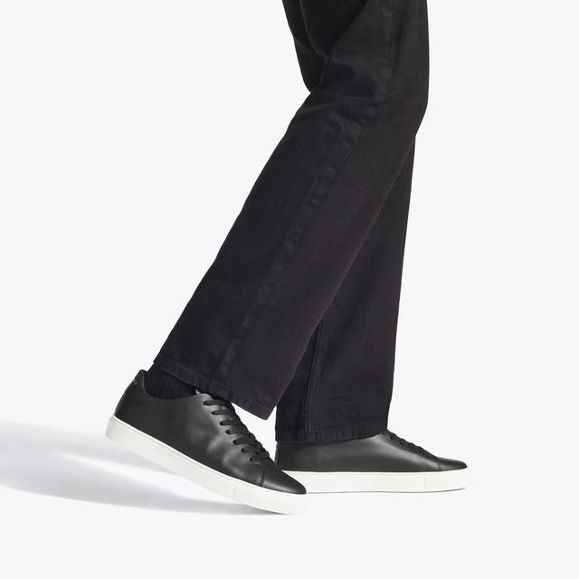 Carvela By Kurt Geiger LENNON Black Leather Lace Up Sneakers By KURT GEIGER LONDON