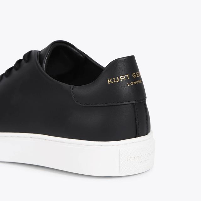 Carvela By Kurt Geiger LENNON Black Leather Lace Up Sneakers By KURT GEIGER LONDON