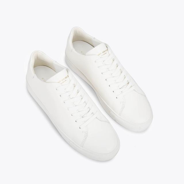 Carvela By Kurt Geiger LENNON White Leather Lace Up Sneakers By KURT GEIGER LONDON