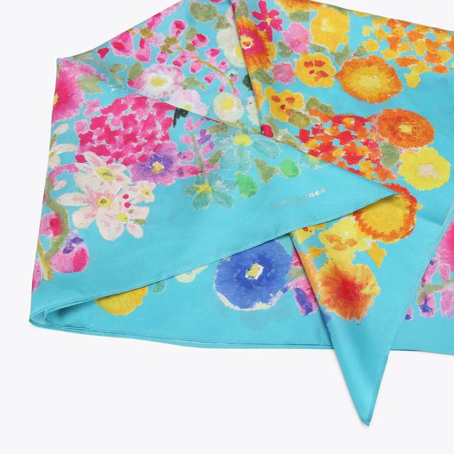 Carvela By Kurt Geiger LG SQUARE SCARF Large Floral Square Scarf By KURT GEIGER LONDON