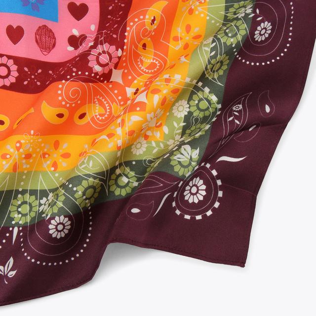 Carvela By Kurt Geiger LG SQUARE SCARF Striped Silk Scarf By KURT GEIGER LONDON