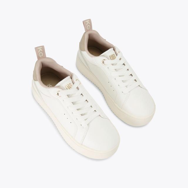 Carvela By Kurt Geiger LIGHTER Bone Lace Up Sneaker By KG KURT GEIGER