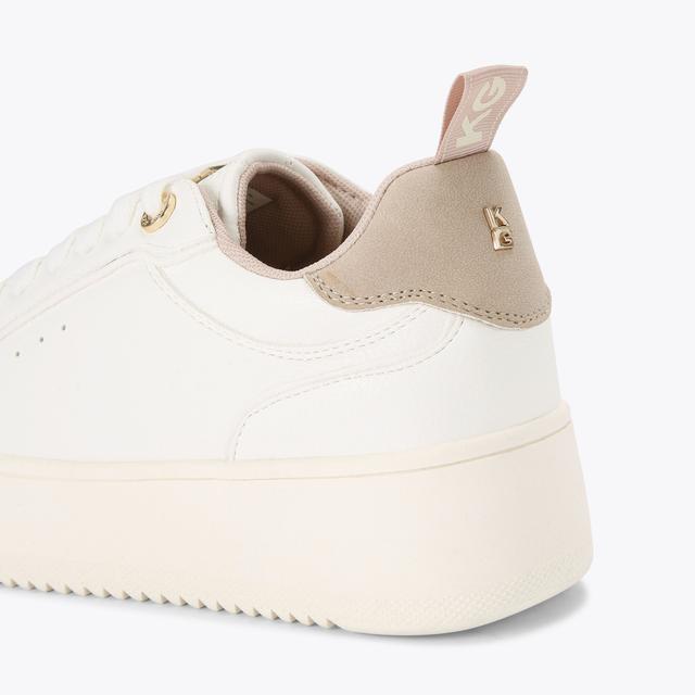 Carvela By Kurt Geiger LIGHTER Bone Lace Up Sneaker By KG KURT GEIGER