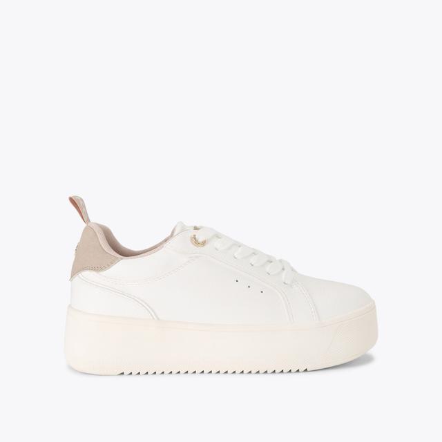 carvela by kurt geiger LIGHTER Bone Lace Up Sneaker by KG KURT GEIGER