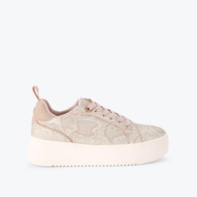 carvela by kurt geiger LIGHTER LACE UP 2 Snake Print Sneaker by KG KURT GEIGER