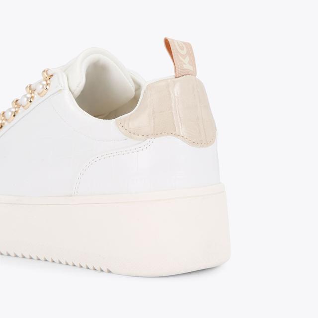 Carvela By Kurt Geiger LIGHTER PEARL White Trainers By KG KURT GEIGER