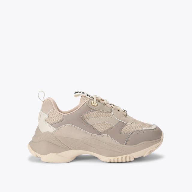 carvela by kurt geiger LILA LACE UP Beige Lace Up Sneaker by KG KURT GEIGER